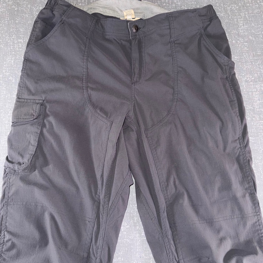 Duluth Trading Co Dry on the Fly Cargo Pants Womens 16x31 Gray Hiking Outdoor - Picture 4 of 13